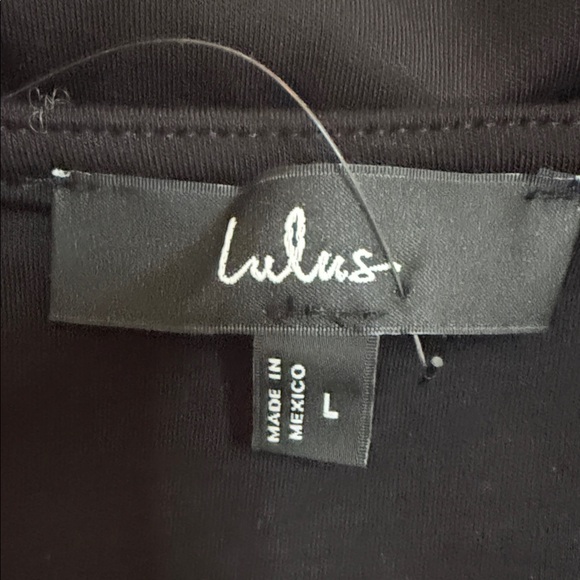 NWT Lulu's Classic Black Short Sleeve Tee size Large - Picture 6 of 11